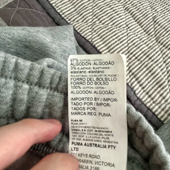 Puma Gray & Charcoal Sweatpants Set, like new. - Picture 15 of 16
